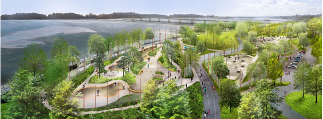 Gathering Place Skatepark — Detail View 1