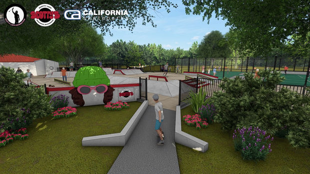 Scotty Lapp Memorial Skatepark — Detail View 1