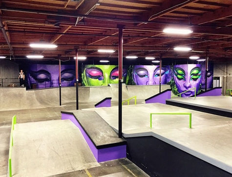 Nyjah Huston’s Private Skatepark — Detail View 1