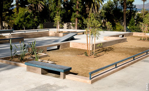 Hollenbeck Skate Plaza — Detail View 1