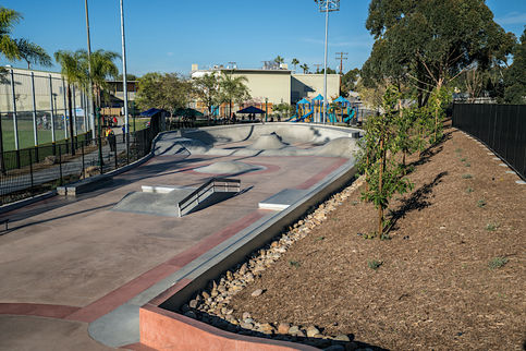 Park De La Cruz Skatepark — San Diego, CA offers a wide variety of obstacles such as backyard pool