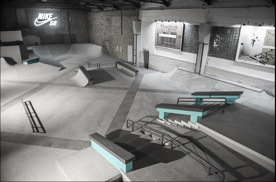 Nike Skatehalle Berlin indoor training facility by California Skateparks